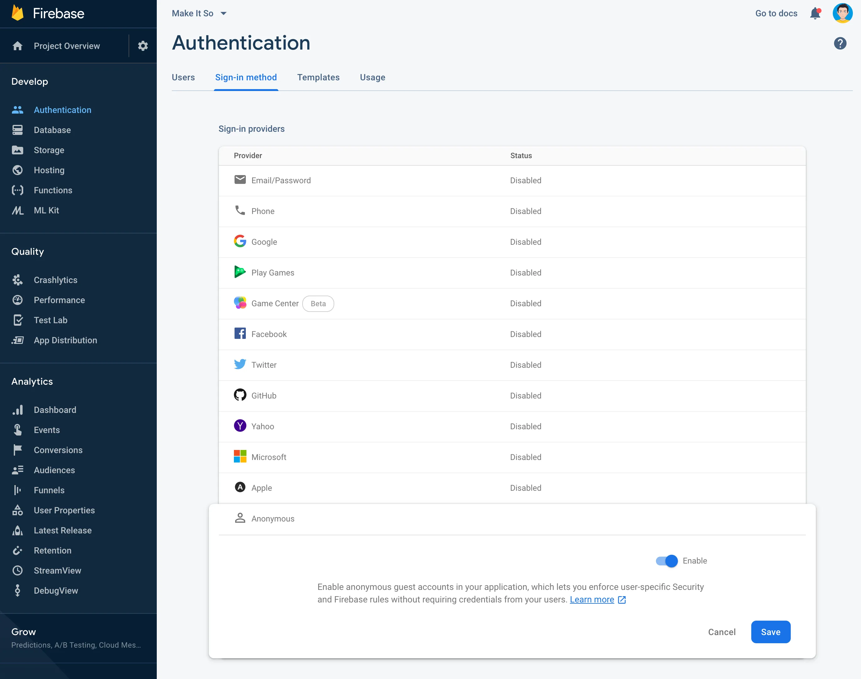 Enabling Anonymous Authentication